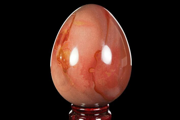 Polished Polychrome Jasper Egg - Madagascar #118680